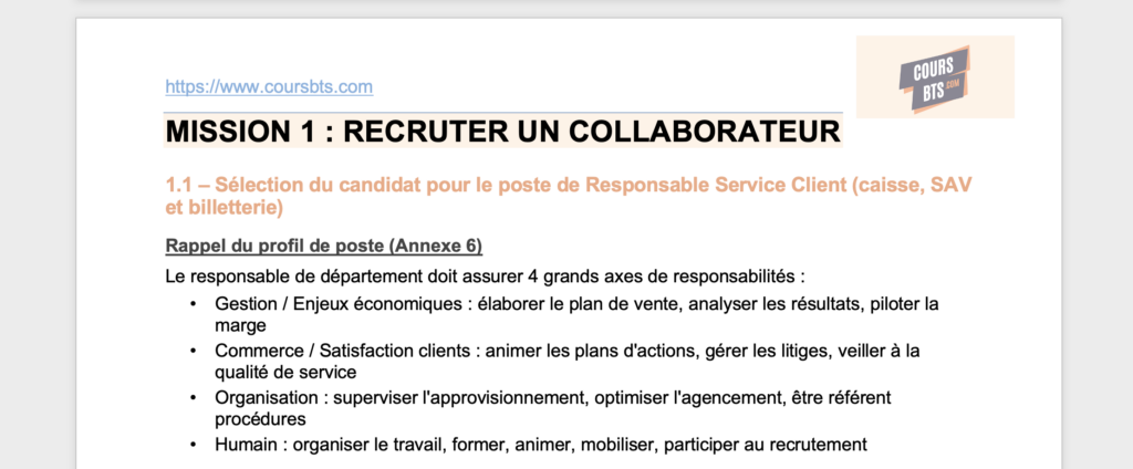 corrigé MEC 2023 FNAC